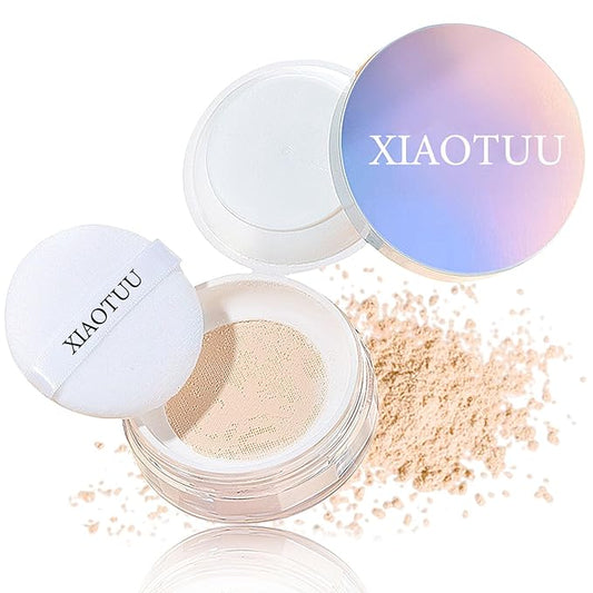 Loose Setting Face Powder,Loose Powder Lightweight & Breathable Women（Natural）