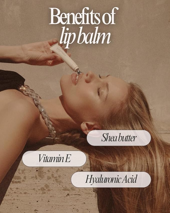 Moisturizing Lip Balm with Glossy Finish, Enriched with Hyaluronic Acid & Vitamin E - 0.5 fl.oz.