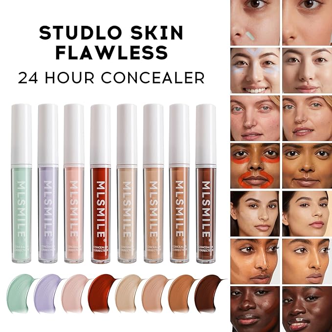 Color Liquid Conceal Contour Foundation, Waterproof 8 Colors Tone, 05