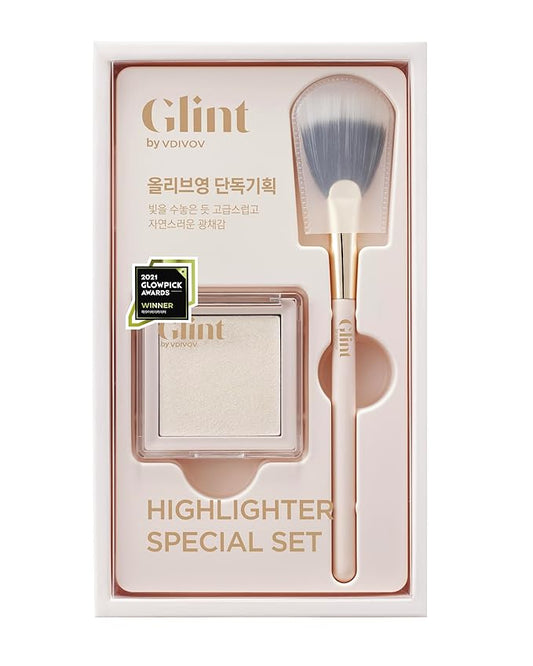 Glint Highlighter Special Set (Milky Moon(Set), 0.08oz + 0.08oz