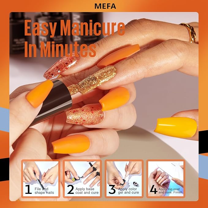 Mefa fall gel nail polish