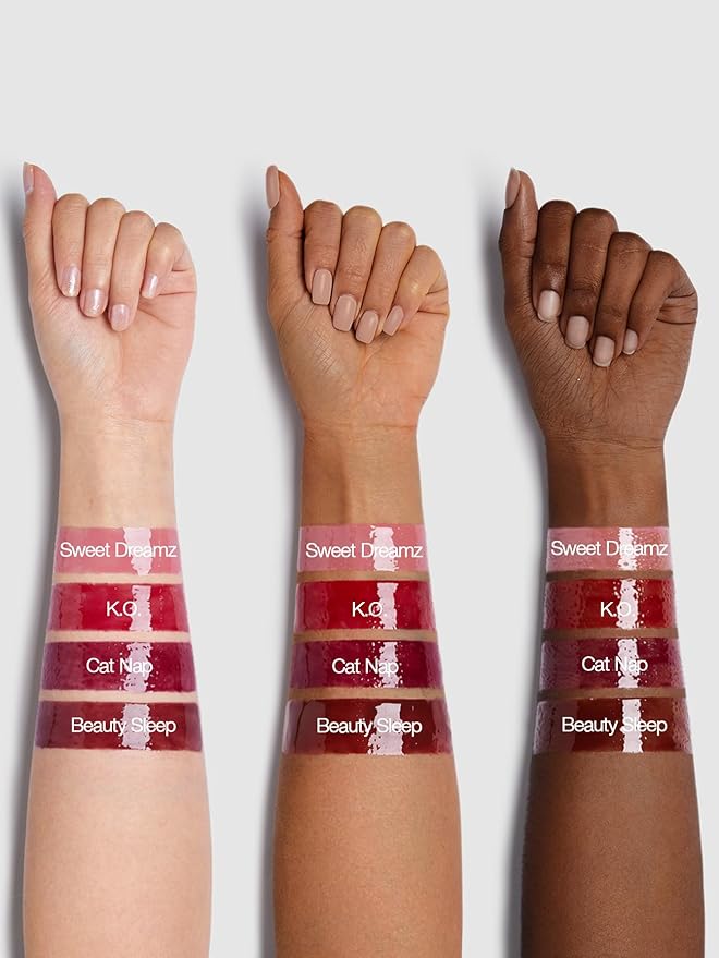 SHEGLAM Pout Pillow Cushion Lip Gloss Moisturizing Liquid Lipstick High Shine Finish Sponge Tip Applicator Non-Sticky Lip Glaze Party -Cat Nap