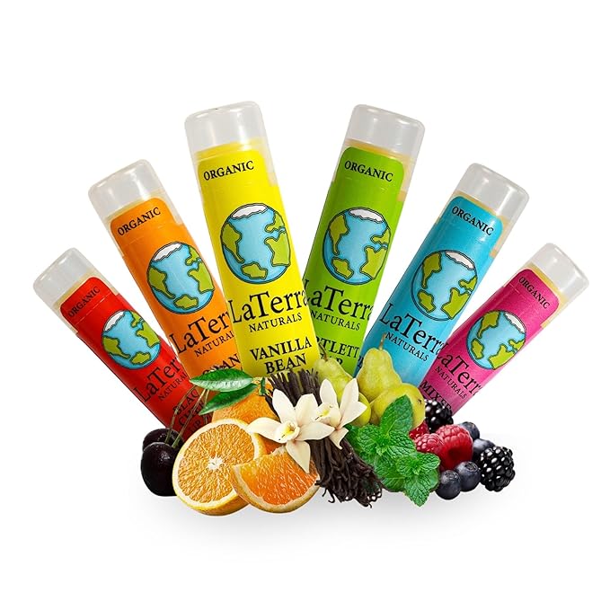 USDA Organic Lip Balm Pack of Moisturizing