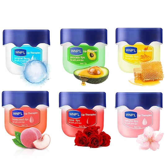 Lip Balm Set, 6Pcs Fruit Moisturizing