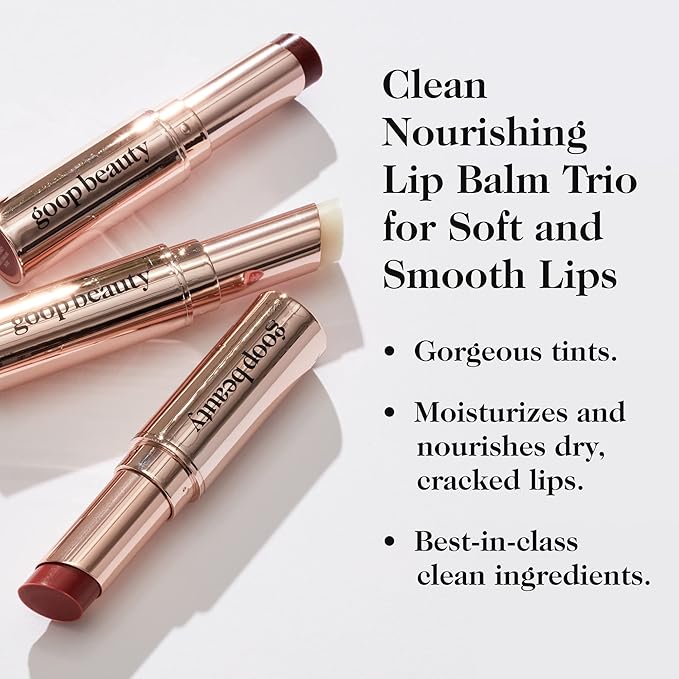 goop Beauty Lip Balm Trio | oz