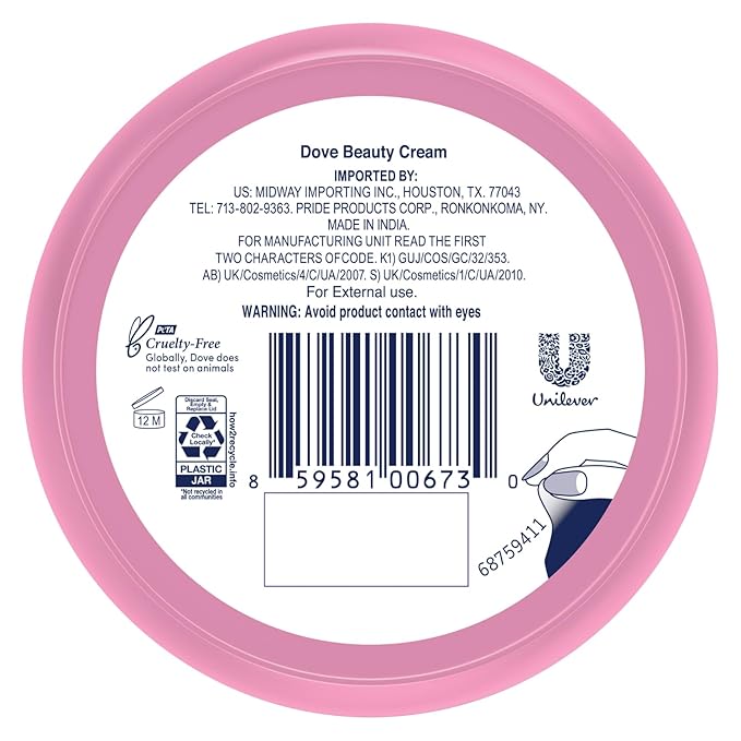 Dove Body Love Beauty Cream, Lightweight, Fast-Absorbing Face and Body Cream for Normal to Dry Skin, 24-Hour Moisture, Luxuriously Scented Face Cream, Hand & Body Lotion, 5.07 Fl Oz (Pack of 3)