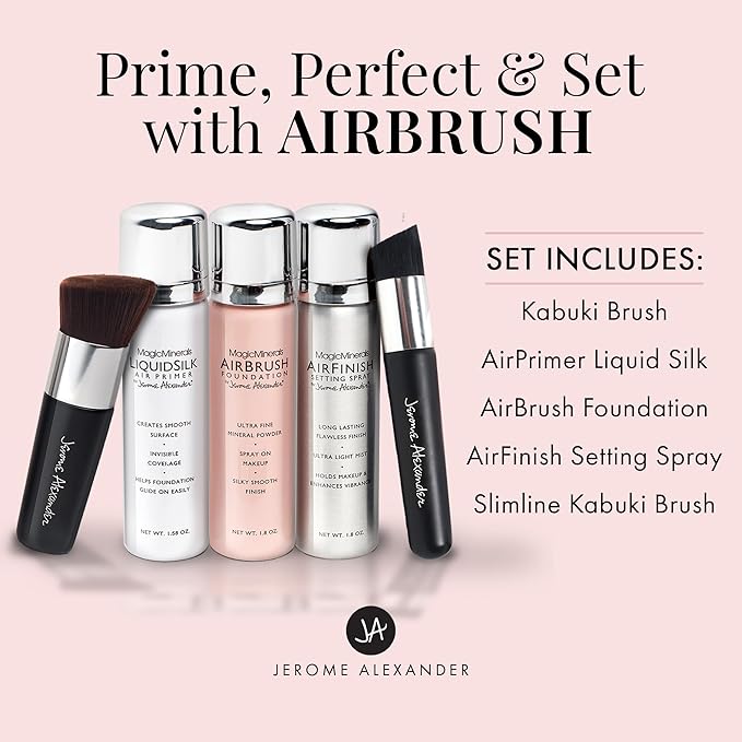MagicMinerals AirBrush Foundation Set by Jerome Alexander - Skin (Medium)