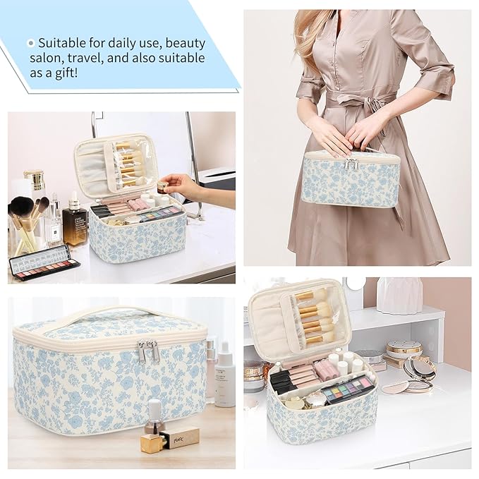 Ocheal makeup bag portable cosmetic