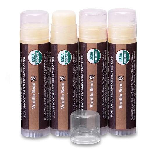 USDA Organic Lip Balm 4-Pack by