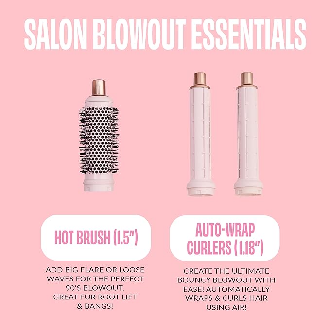 FoxyBae Super Styler Pro Interchangeable 5 in 1 Hair [Blush]