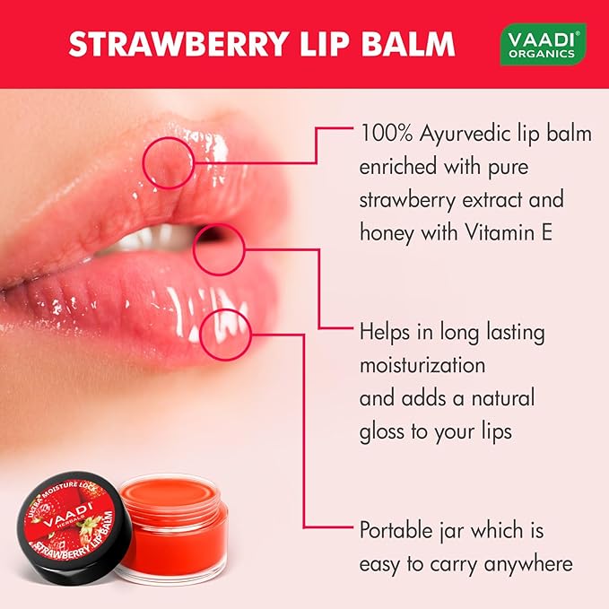 Vaadi Herbals Assorted Lip Balms, 10g