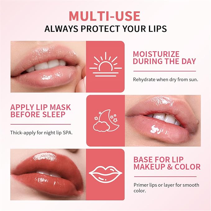 Watery Essence Lip Glaze,Moisturizing Nonstick Tinted Gloss Lip Oil,Glowy Lipstick, Long-Lasting Lip Stain, Lightweight Lip Tint, Jelly Hydrating Lipgloss for Women