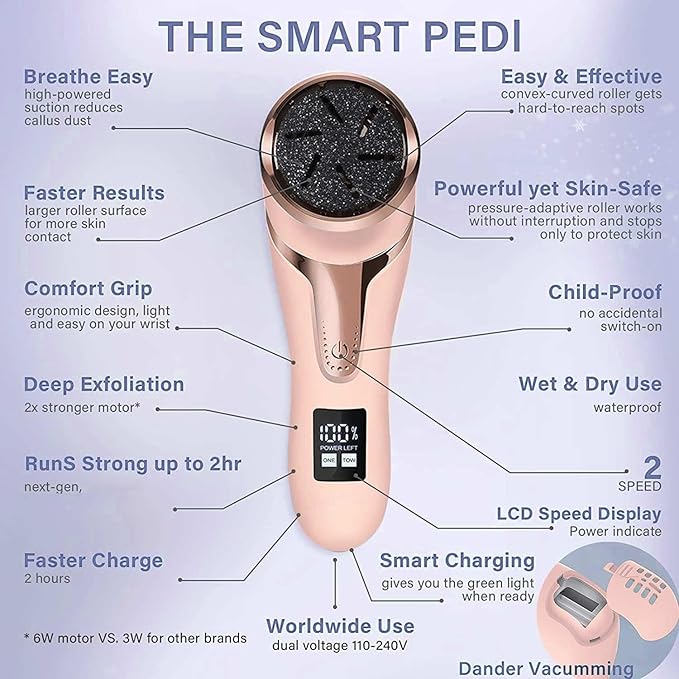 Electric callus remover for feet