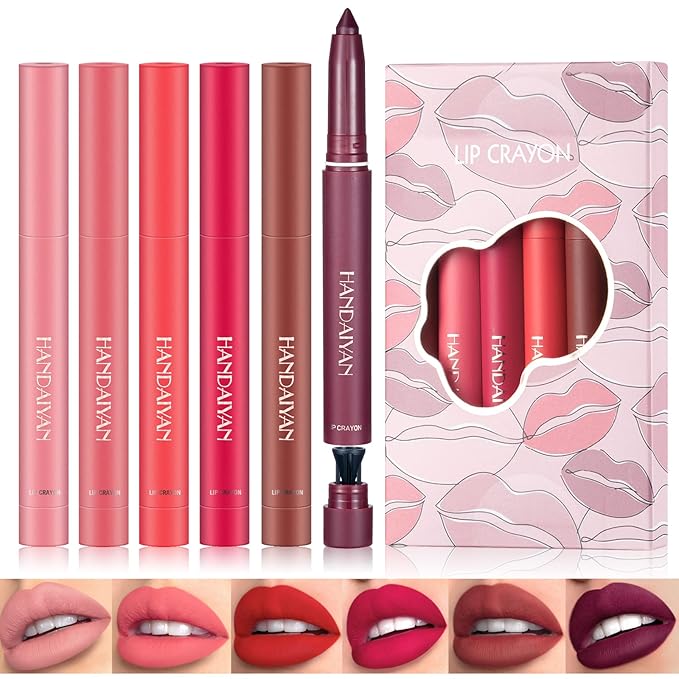 6 Colors Matte Lipstick Lip Liner