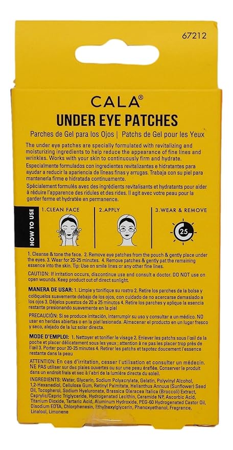 Under eye patches: retinol &