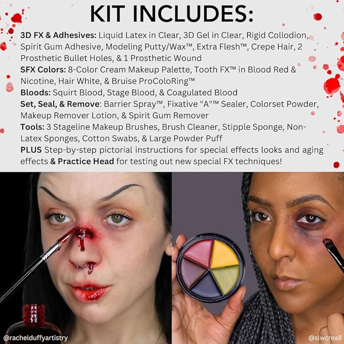 Mehron Makeup Special FX Set for Halloween, Horror,