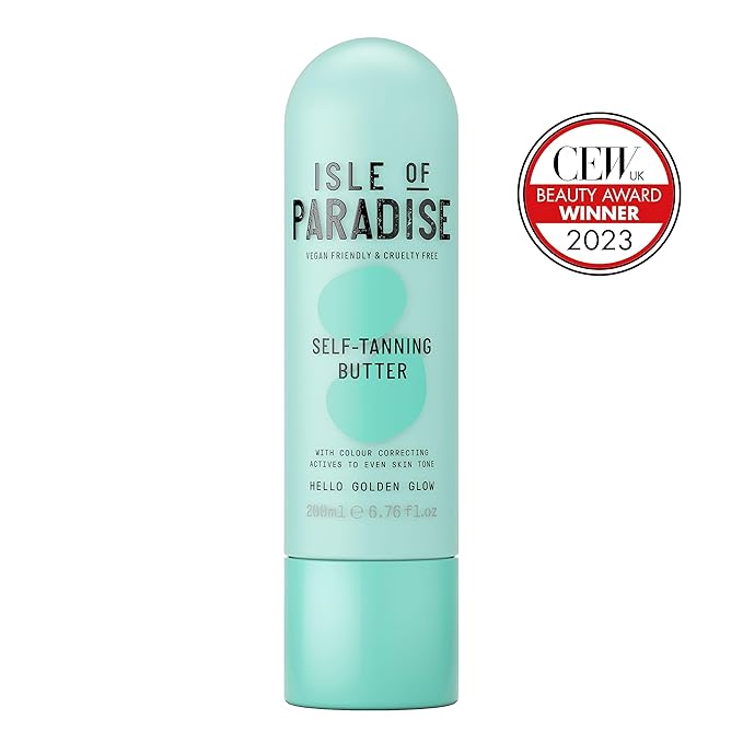 Isle of Paradise Self-Tanning Body Butter, Vegan, Cruelty Free Self-Tan Butter, 200ml