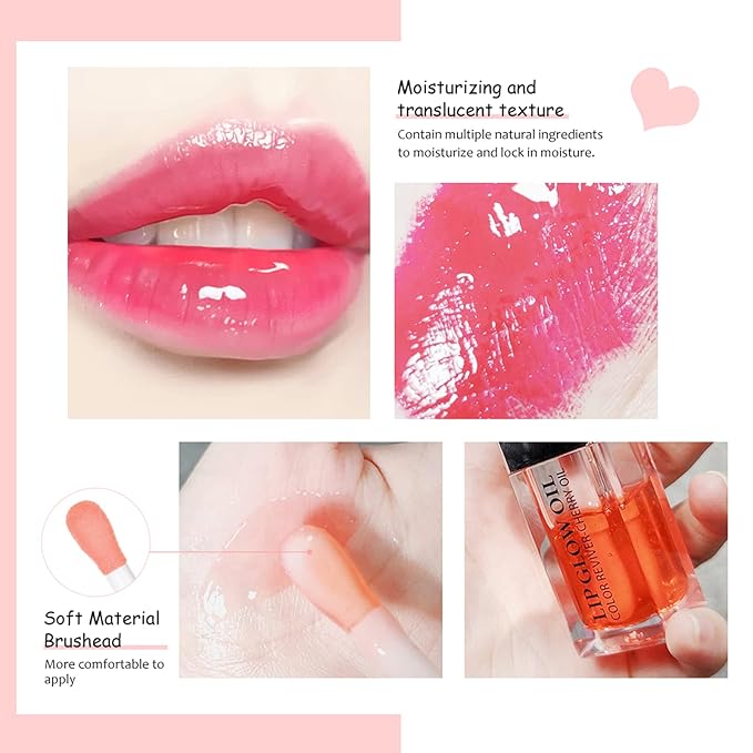 6ml Hydrating Lip Glow Oil, Transparent Plumping Lip 6ml