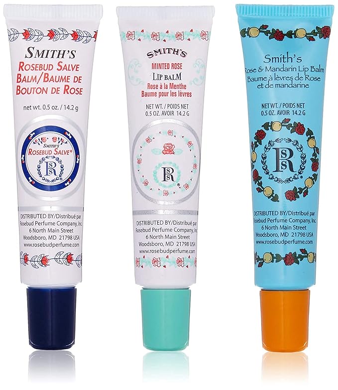 Smith's Rosebud Lip Balm Bulk- 3x0.5oz