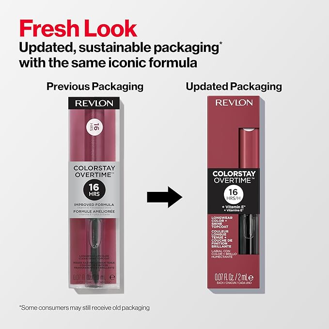 Revlon Liquid Lipstick with Clear Lip Gloss, ColorStay Overtime Lipcolor, Dual Ended with Vitamin E, 340 Eternally Tan, 0.07 Fl Oz