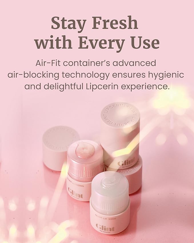 Glint Lipcerin (Star Bouquet, 0.5fl oz) - Long Lasting Hydrating lip gloss with Shea Butter for a Natural Looking, Korean Skin care. Ideal for Chapped, Dry, Cracked, Damaged Lips.