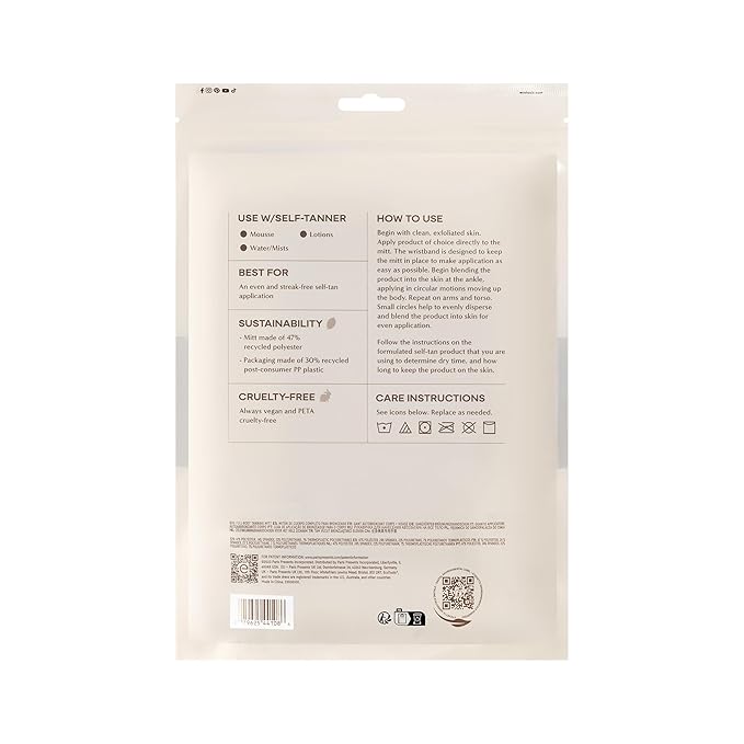 EcoTools Good Tan Full-Body Tanning Mitt, For Self-Tan Application, Use Self Tanning Mitt With Tanning Mousse, Lotions, & Tanning Waters, Eco Friendly Self Tan Mitt, Vegan, & Cruelty-Free, 1 Count