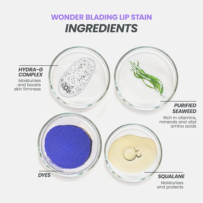 Wonderskin Wonder Blading Lip Stain Peel Off and Reveal Kit - Long Lasting, Waterproof Nude Lip Tint, Transfer Proof Natural Makeup Stain Kit (XOXO)