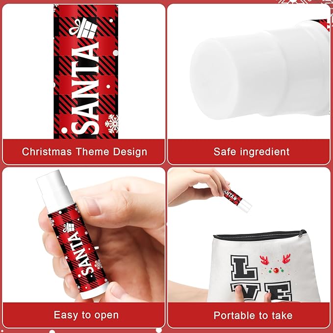 Sosation 80 Pcs Christmas Flavored Lip Stocking