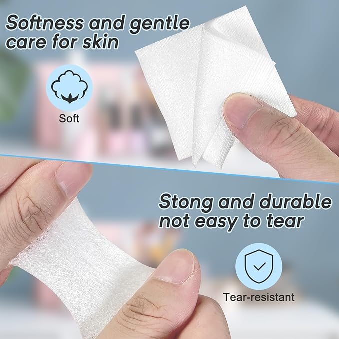 900 count esthetic wipes, lint