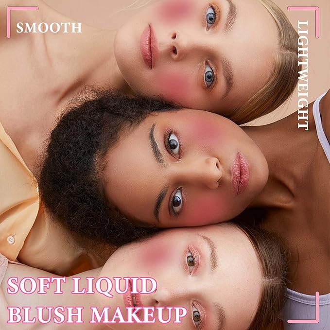 Matte Soft Liquid Blush,Waterproof Long Lasting Moisturizing Velvet Blushes Makeup（#05）