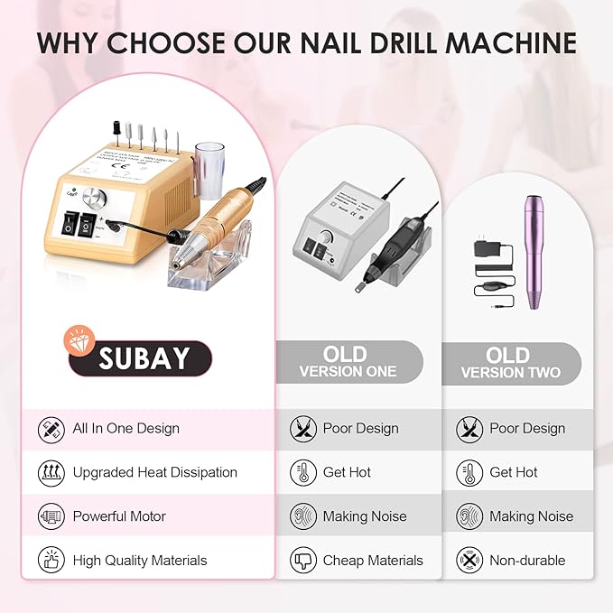 Subay professional electric nail drill