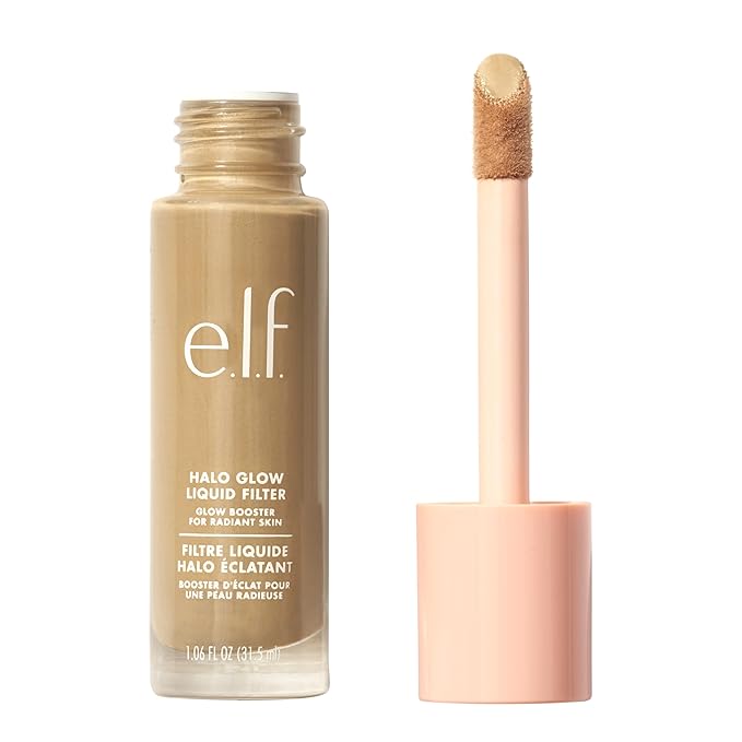 e.l.f. Halo Glow Liquid Filter, Complexion Booster For 3.5 Medium