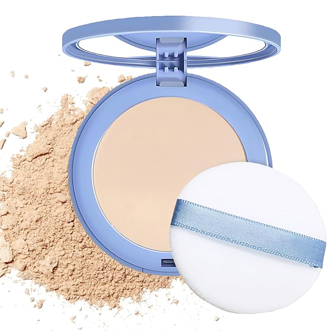 Oil Control Face Pressed Powder,Matte Smooth Flawless Finishing Foundation,0.(CLASSIC IVORY) 35 Oz