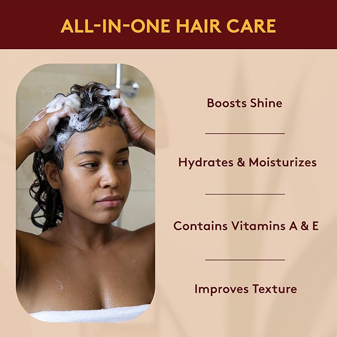 OKAY AFRICAN BLACK SOAP SHAMPOO 12oz / 355ml