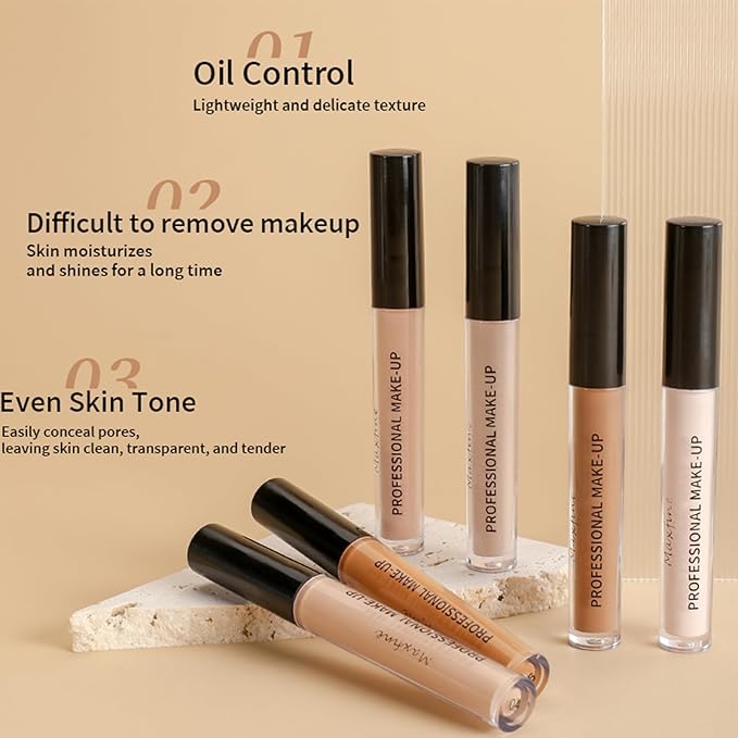 Full Coverage Liquid Matte Concealer Multi-Use Contour Concealer Lasting Makeup(03#)