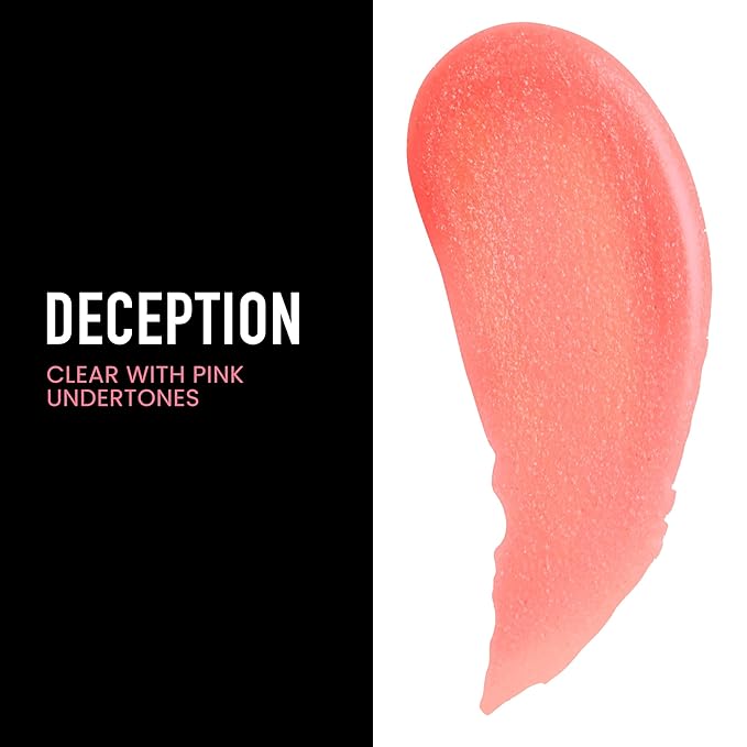 Frankie Rose Cosmetics Lip Gloss | Non-Sticky, Long Lasting, Bold Pigment & Hydrating, Deception Glossy, 20g