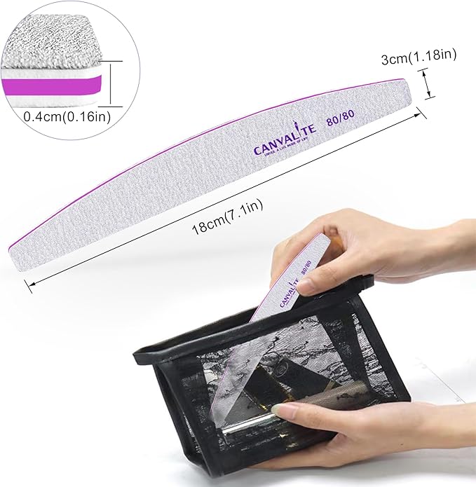 Canvalite 10pcs 80/80 Grit Nail