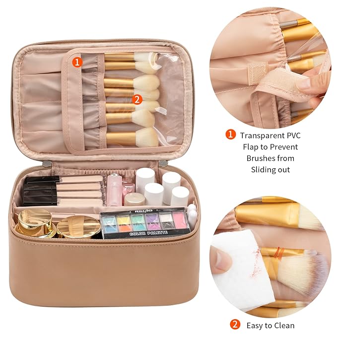 Ocheal makeup bag, portable cosmetic