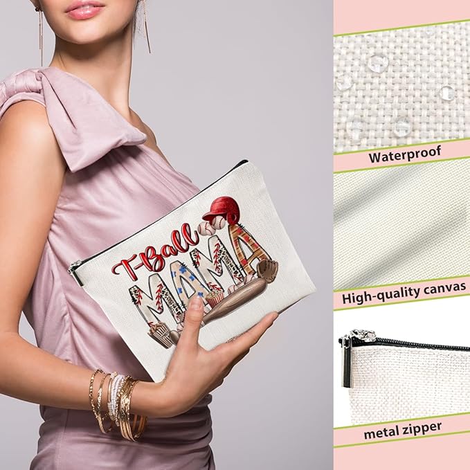 Baseball Gifts Mama Gifts Mom Gifts, Baseball Stuff Makeup Bag, Gifts for Mom Women Female Baseball Team Player, Baseball Mama Cosmetic Bag, Baseball Coach Gifts Toiletry Bag Christmas Birthday Gifts