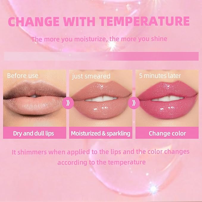 Magic Color Changing Moisturizing Lip Glow Oil Plumping Magic