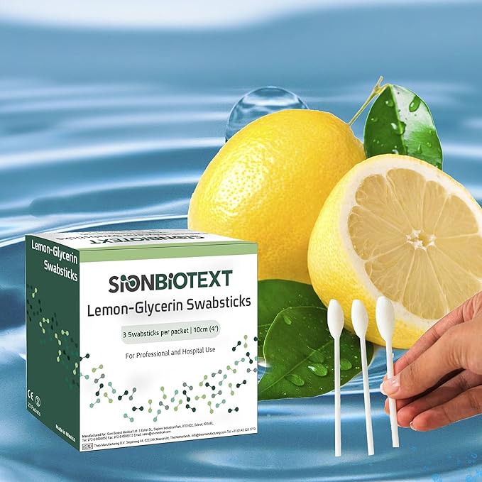 Lemon-glycerin swabsticks gently soothes minor