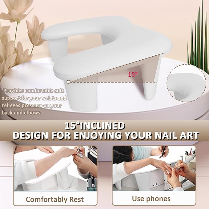 Nail arm rest for nail