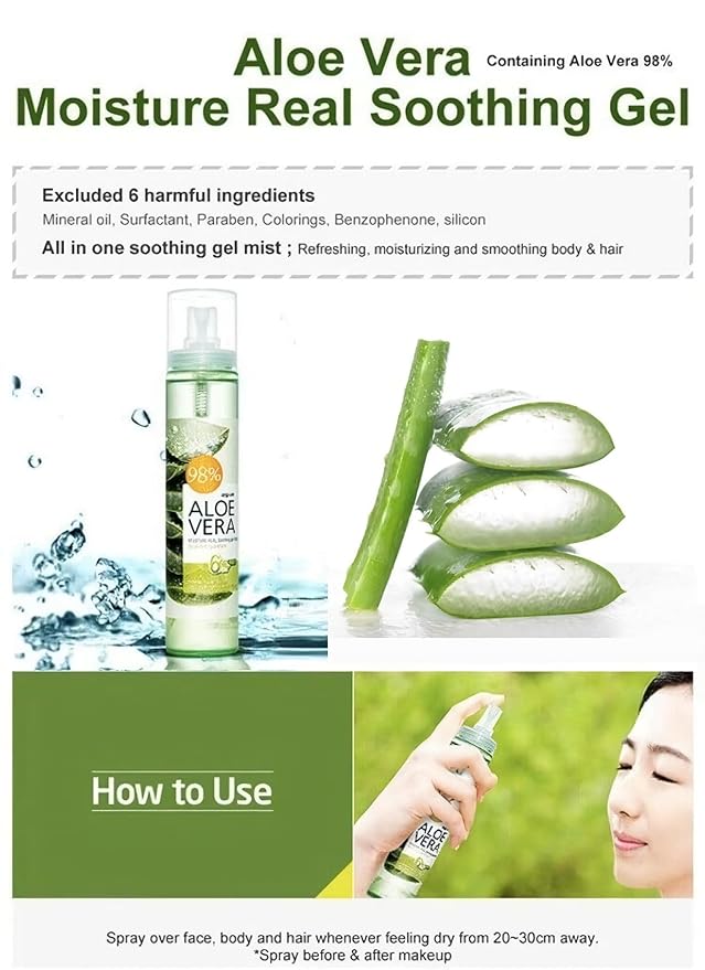2pcs Aloe Vera Moisture Real