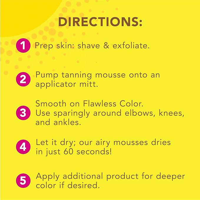 Jergens Self Tanner, Natural Glow Instant Sun, Sunless Tanning Mousse, Quick Self Tanner Foam, Ultra Deep Brozne, 6 Oz