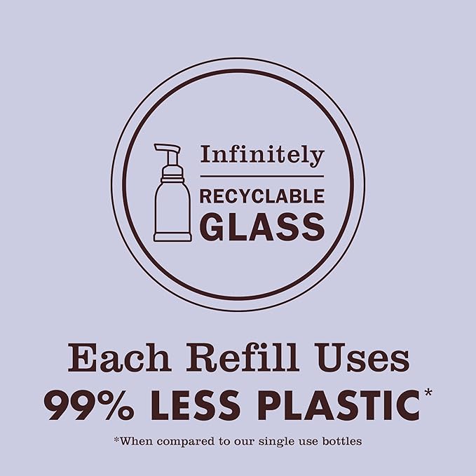 MRS. MEYER'S CLEAN DAY Foaming Hand Soap Concentrated Refills, 4 Concentrated Refills (2 Fl. Oz each), Lavender Scent, Makes 40 Fl. Oz. of Foaming Soap Total