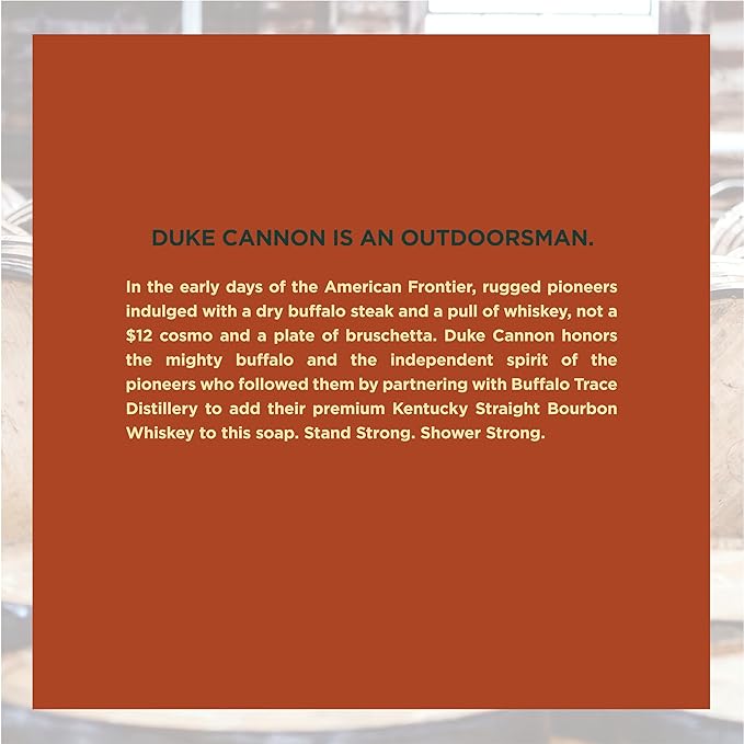 Duke Cannon Supply Co. Big Brick of Soap Bar for Men Big American Bourbon (Charred Oak Barrel Scent) - Extra Large, All Skin Types, 10 oz. (3 Pack)