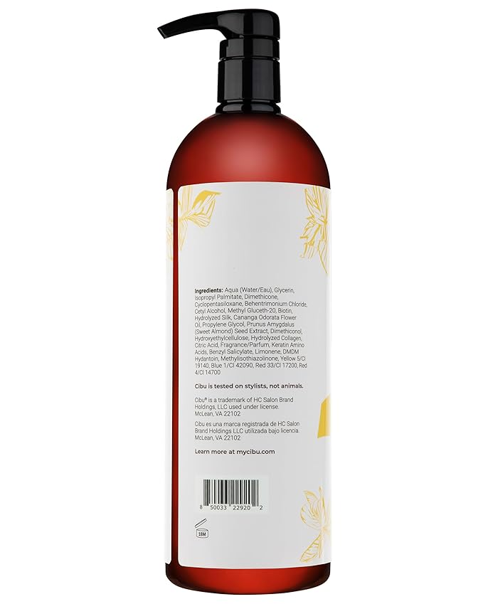 CIBU Repair + Protect Conditioner 30087 - Restores Damaged Hair | Prevents Breakage | Safe for Color-Treated Locks | Leaves Smooth, Luxurious Finish | Gentle Daily Use with Refreshing Scent, 1 Liter