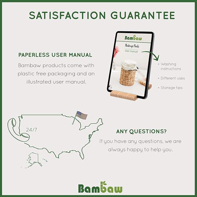 Bambaw reusable makeup remover pads