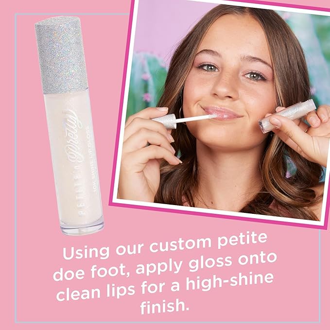 Petite 'N Pretty 10K Shine Lip Gloss for Girls (Diamond Heist) - Makeup for Kids, Tweens, Teens - High Shine, Soft, Hydrating, Lightweight, Made in the USA