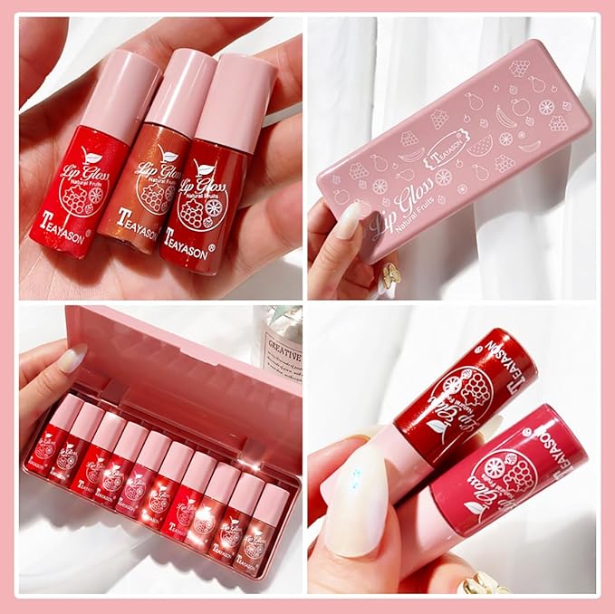 10 Colors Lip Tint Stain Set, Korean Plumping Plumping